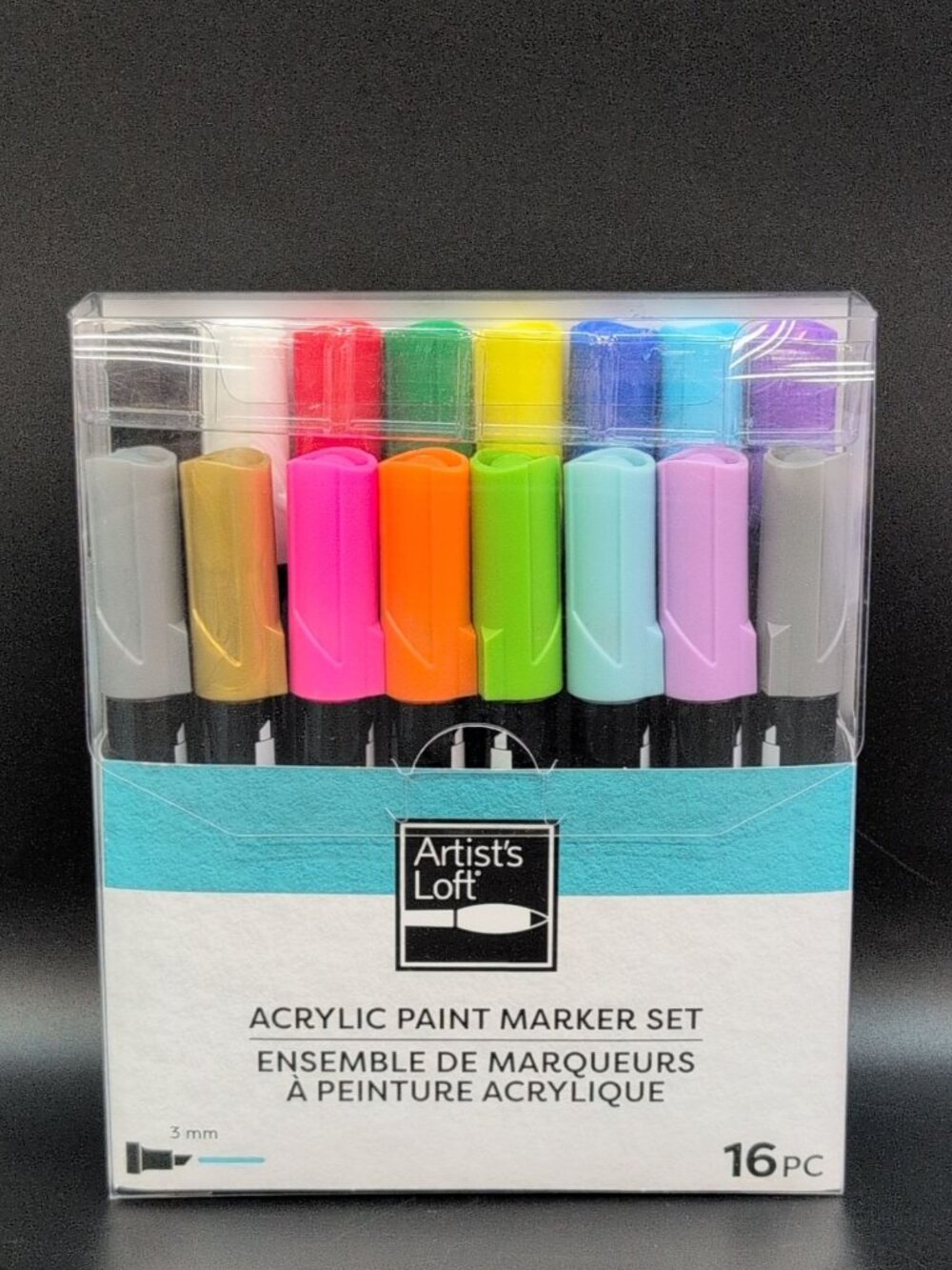 Artist's Loft Acrylic Paint Marker Set 3mm 16 Pc Multicolor